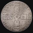 London Coins : A175 : Lot 2360 : Sixpence 1697 Third Bust, Later Harp, Large Crowns ESC 1566, Bull 1233, Lustrous UNC with hints of u...