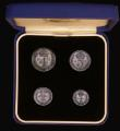 London Coins : A175 : Lot 2674 : Maundy Set 1905 ESC 2521, Bull 3611 GEF to A/UNC and attractively toned, in a modern Maundy box
