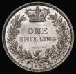 London Coins : A175 : Lot 2762 : Shilling 1868 ESC 1318, Bull 3036, Die Number 5, UNC or near so and lustrous