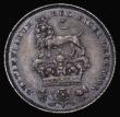 London Coins : A175 : Lot 2820 : Sixpence 1826 Lion on Crown ESC 1662, Bull 2433 NEF/EF with an attractive old grey tone, with touche...