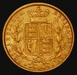 London Coins : A175 : Lot 2912 : Sovereign 1872 Shield Marsh 47 Fine reverse better