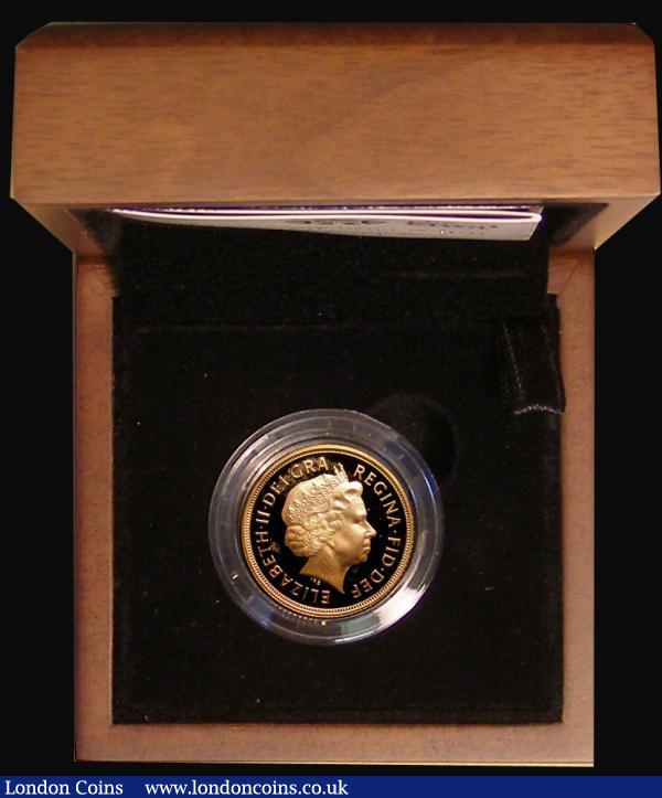Sovereign 2008 Proof nFDC (faint stains reverse, perhaps fingerprints) in the Royal Mint box of issue with certificate : English Cased : Auction 175 : Lot 488