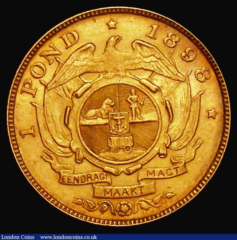 London Coins : A176 : Lot 1030 : South Africa Gold Pond 1898 KM#10.2 GVF/NEF with some contact marks