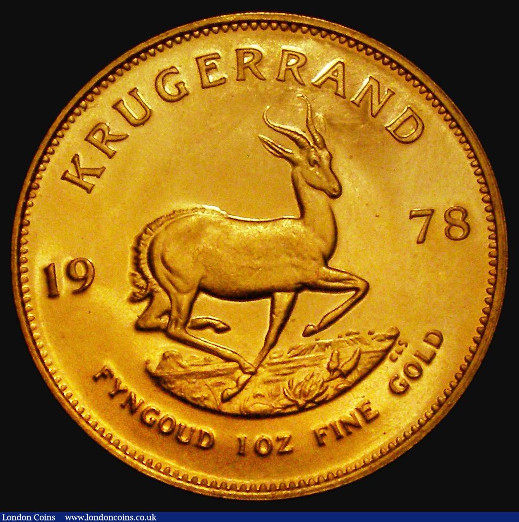 London Coins : A176 : Lot 1034 : South Africa Krugerrand 1978 KM#73 Lustrous UNC with some light contact marks