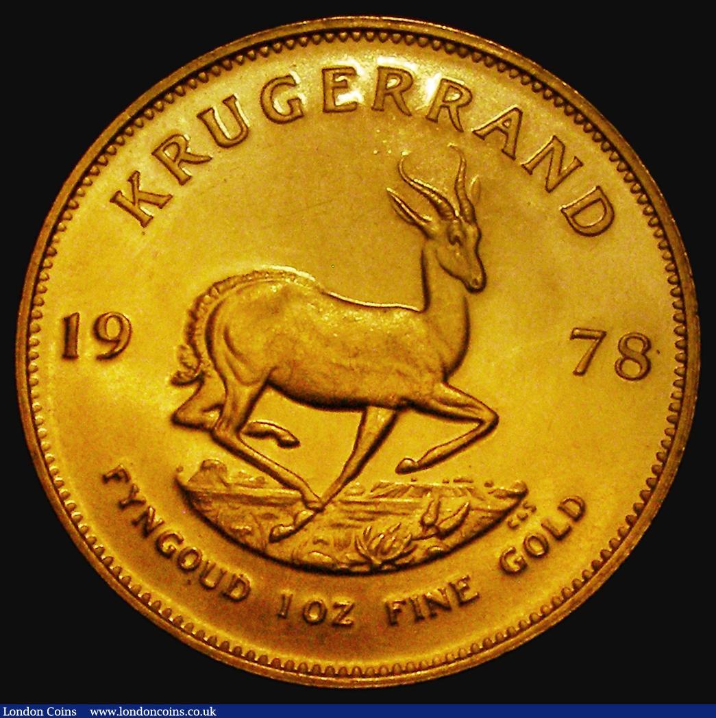 London Coins : A176 : Lot 1035 : South Africa Krugerrand 1978 KM#73 Lustrous UNC with some light contact marks
