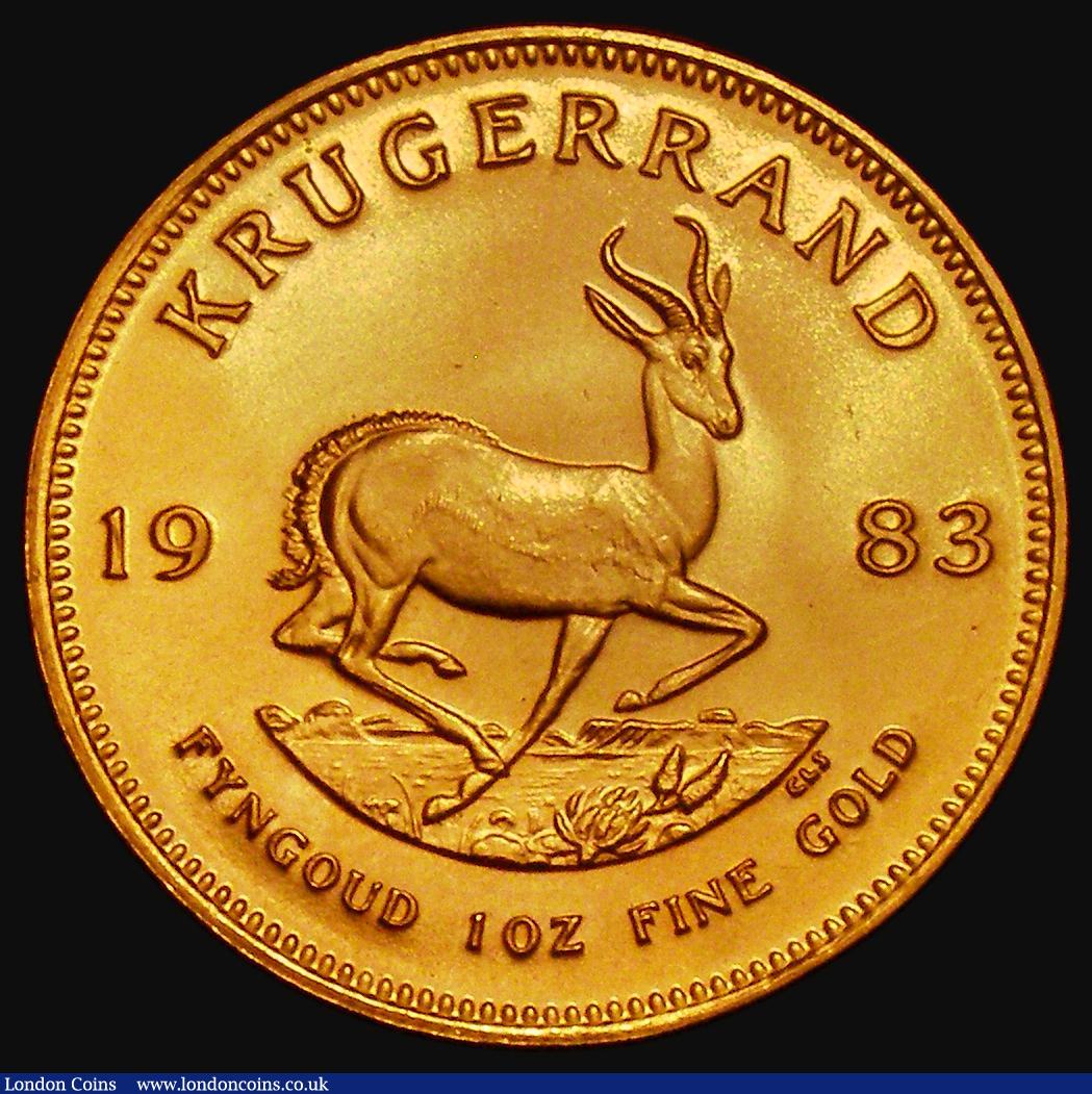London Coins : A176 : Lot 1037 : South Africa Krugerrand 1983 KM#73 Lustrous UNC