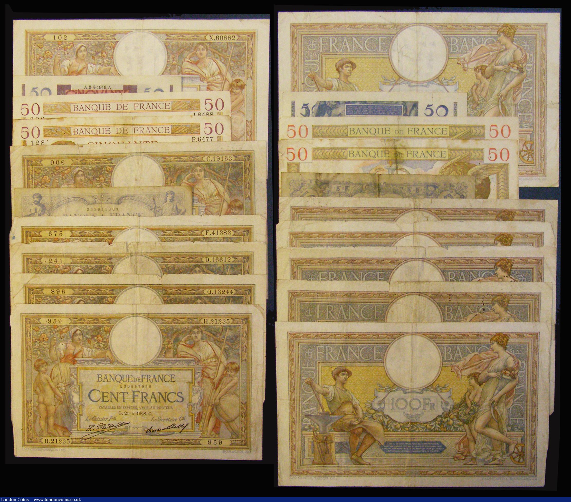 London Coins : A176 : Lot 162 : France (51) retired dealers ex-retail stock early 20th century to late 20th century mixed grades som...