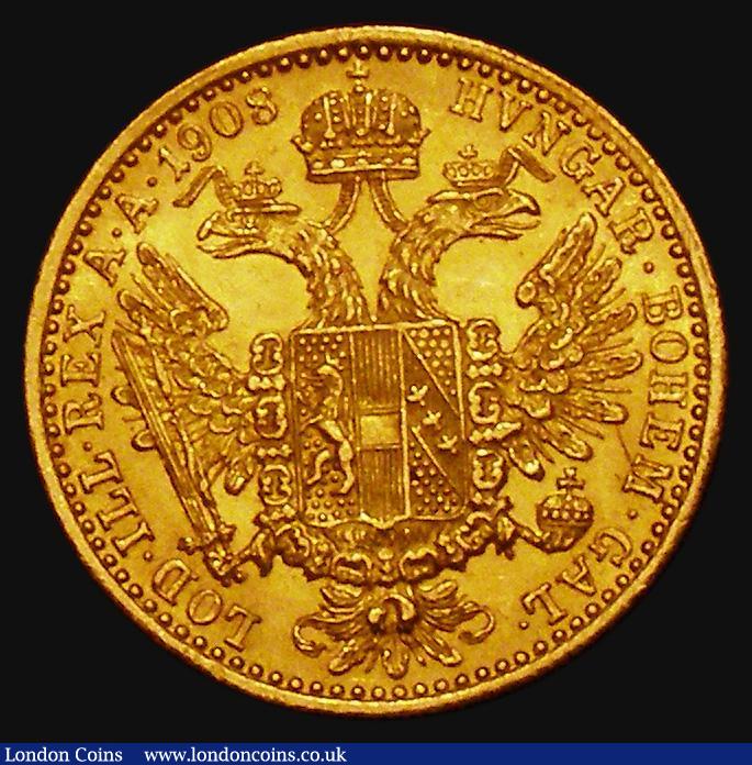 London Coins : A176 : Lot 852 : Austria Trade Coinage Gold Ducat 1908 KM#2267 GEF and lustrous