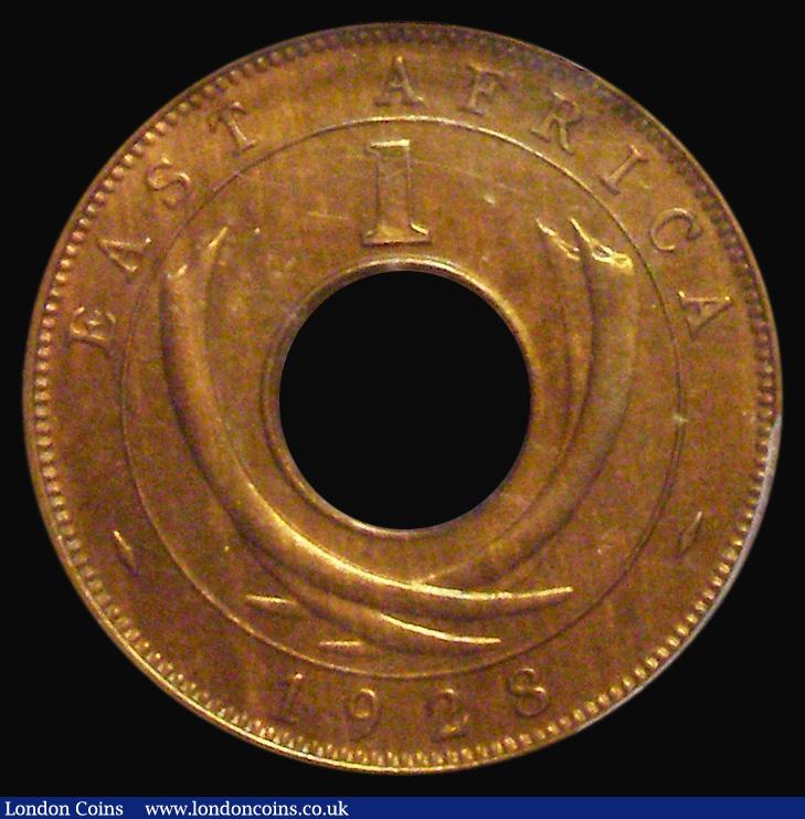 London Coins : A176 : Lot 887 : East Africa One Cent 1928KN Specimen striking KM#22 in a PCGS holder and graded SP65 RB 