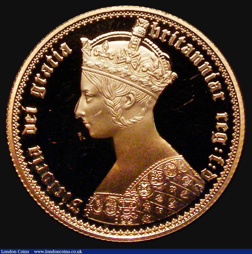 London Coins : A176 : Lot 922 : Gibraltar Two Pounds 2019 Reverse: Victoria Gothic Head Gold Proof nFDC retaining full mint brillian...