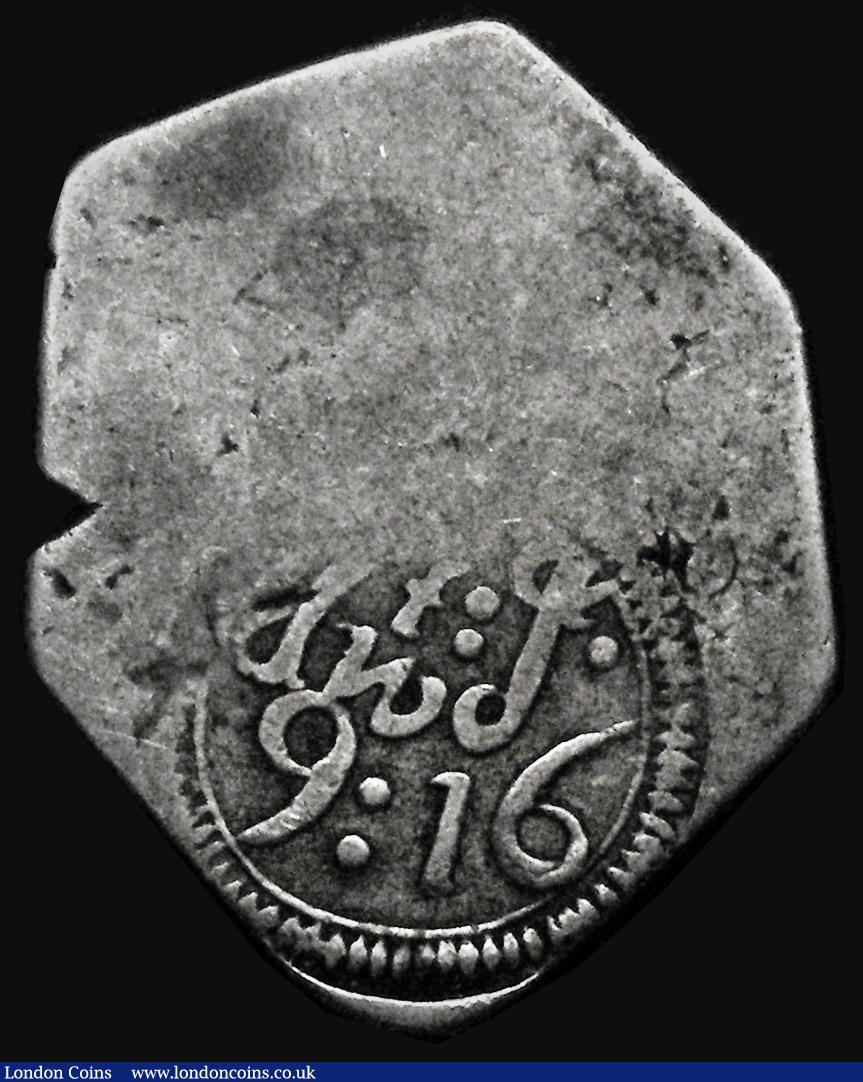 London Coins : A176 : Lot 955 : Ireland Halfcrown Charles I Inchiquin Money S.6533 with 9dwt. 16gr mark. Issue of 1642, Type 2, with...