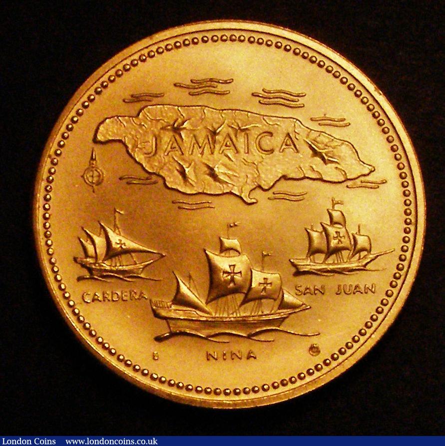 London Coins : A176 : Lot 982 : Jamaica Twenty Dollars Gold 1972 Tenth Anniversary of Independence KM#61 UNC in capsule, no certific...
