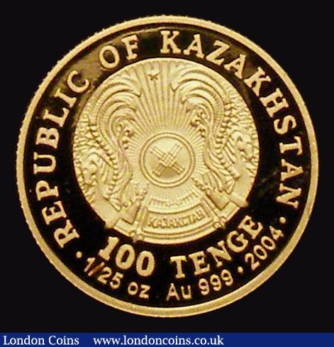 London Coins : A176 : Lot 989 : Kazakhstan 100 Tenge Gold 2004 Gold of King Midas KM#121 Gold Proof FDC in capsule