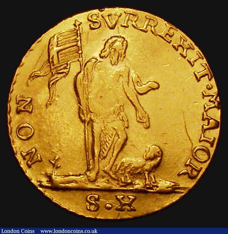 London Coins : A176 : Lot 993 : Malta Ten Scudi Gold 1762 KM#270 VF Ex-jewellery (edge mount), the surfaces with some hairlines, the...