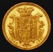 London Coins : A176 : Lot 1364 : Half Sovereign 1831 Small size Plain edge Proof GVF/EF heavily hairlined, with slight depressions in...