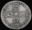 London Coins : A176 : Lot 1496 : Halfcrown 1687 ESC 498, Bull 753 Fine/About Fine