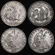 London Coins : A176 : Lot 2507 : USA (4) Half Dollars (3) 1830 Bright VF, 1872S GF/NVF, 1875S Good Fine, Quarter Dollar 1861 GF/NVF