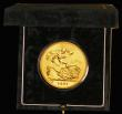 London Coins : A176 : Lot 324 : Five Pounds Gold 1997U S.SE4 UNC with full mint lustre, in the Royal Mint box of issue with certific...