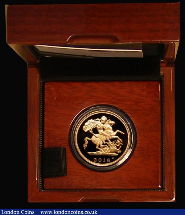 Half Sovereign 2016 James Butler portrait S.SB10 Gold Proof nFDC in the Royal Mint box of issue with certificate : English Cased : Auction 176 : Lot 350