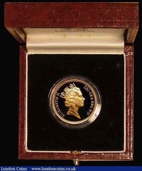 Sovereign 1994 S.SC2 Proof nFDC with a hint of toning, retaining almost full mint brilliance, in the Royal Mint box of issue with certificate : English Cased : Auction 176 : Lot 469