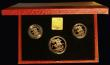 London Coins : A176 : Lot 585 : Two Pounds, Sovereign and Half Sovereign - The 1998 United Kingdom Three-coin Gold Proof Set, Three-...