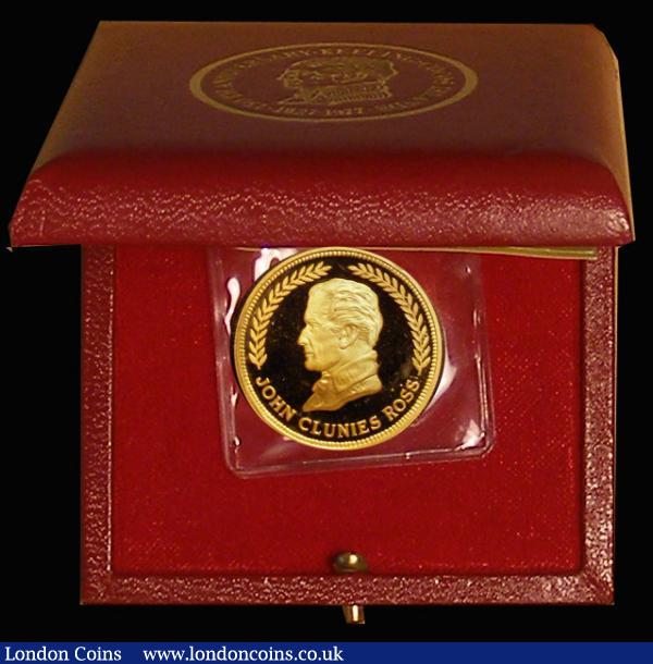 Keeling Cocos Islands 150 Rupees Gold 1977 150th Anniversary of the Keeling Cocos Islands X#10A 22 carat gold Proof nFDC retaining practically full mint brilliance, in the box of issue with certificate, a rare and seldom seen issue : World Cased : Auction 176 : Lot 656