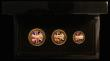 London Coins : A176 : Lot 689 : Tristan da Cunha 2018 'Defence Of Our Skies' a 3-coin set in gold comprising Sovereign 201...