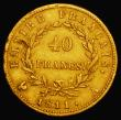 London Coins : A176 : Lot 899 : France 40 Francs Gold 1811A KM#696.1 Good Fine with a heavier contact mark on the reverse