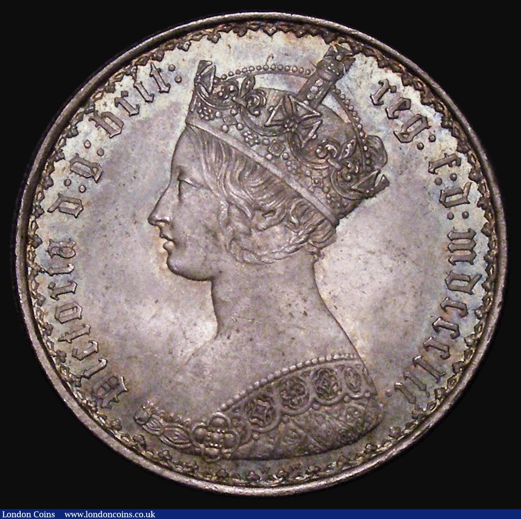 Florin 1852 ESC 806, Bull 2820 Choice UNC with beautiful blue/green ...