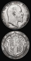 London Coins : A177 : Lot 1768 : Halfcrowns (2) 1903 ESC 748, Bull 3569 Near Fine/VG, 1904 ESC 749, Bull 3570 Bold Fine
