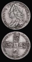 London Coins : A177 : Lot 1962 : Sixpences (2) 1743 Roses ESC 1614, Bull 1752 Fine, 1746 LIMA ESC 1618, Bull 1757 Good Fine