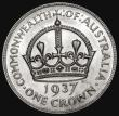 London Coins : A177 : Lot 874 : Australia Crown 1937 KM#34 GEF/UNC