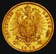 London Coins : A177 : Lot 948 : German States - Prussia 20 Marks Gold 1873B KM#501 NEF/EF the reverse lustrous 