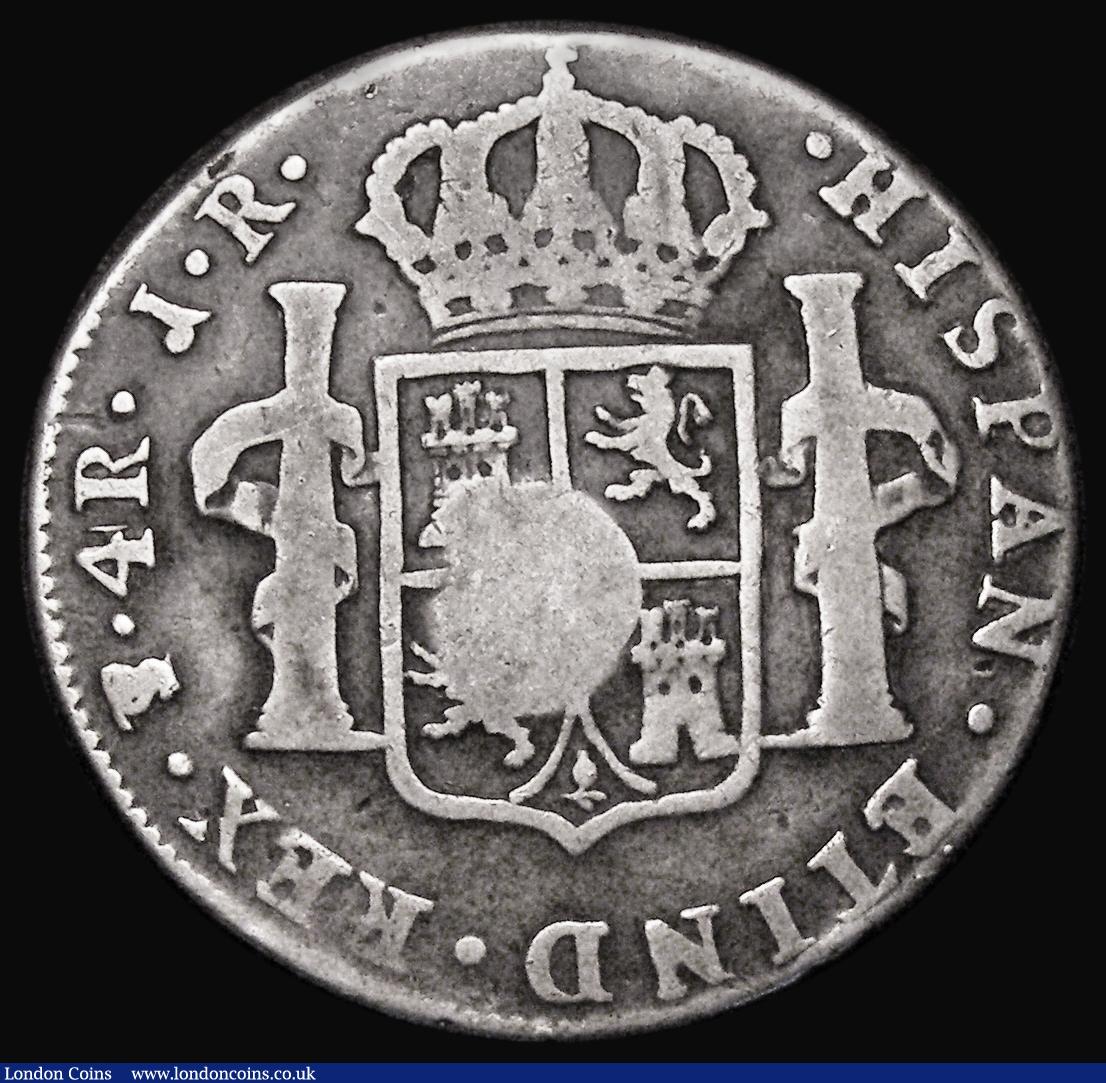London Coins : A178 : Lot 1410 : Half Dollar George III with Oval Countermark struck on Bolivia 4 Reales 1775 Potosi PTS, as ESC 611,...