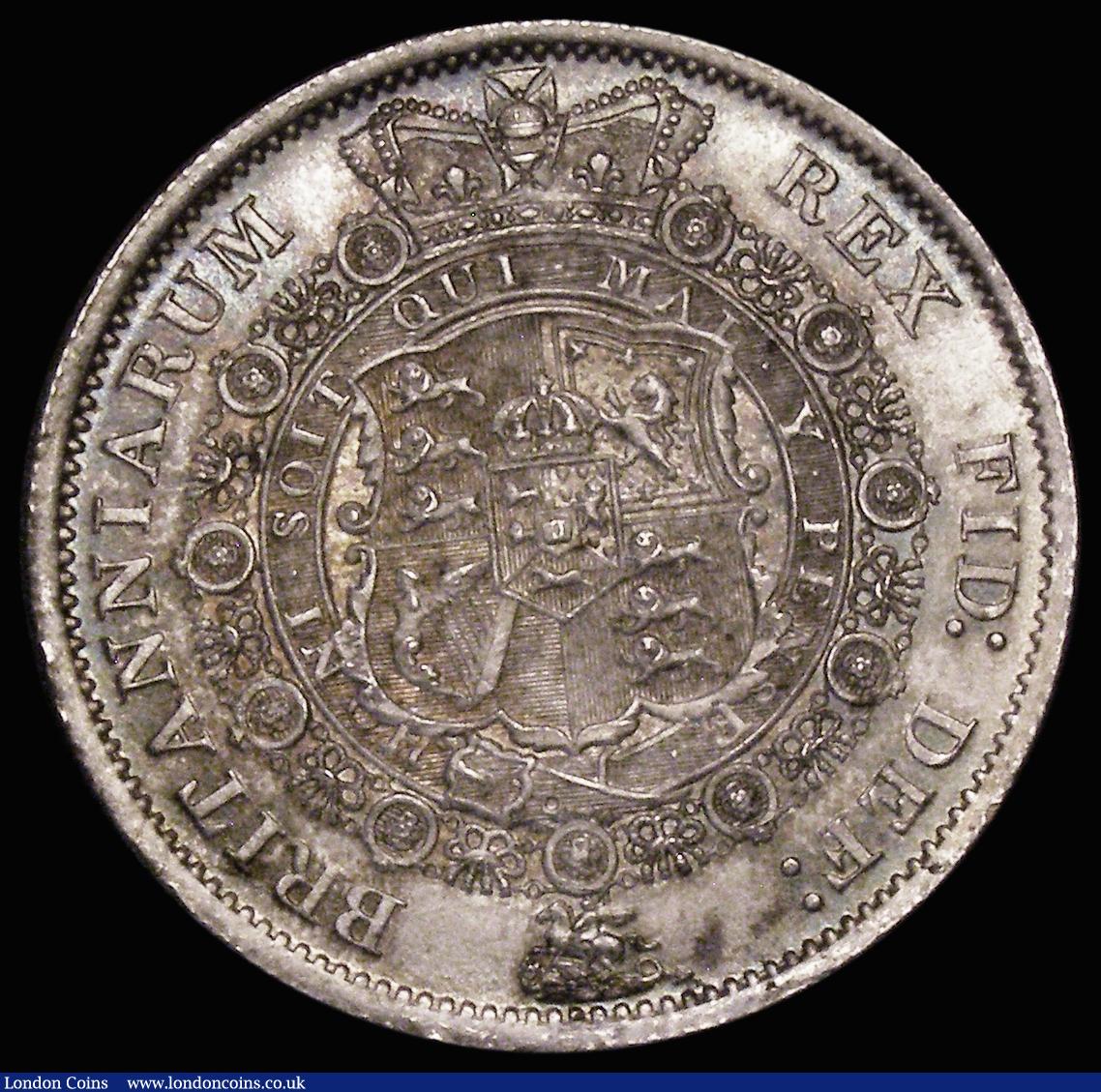 London Coins : A178 : Lot 1518 : Halfcrown 1817 Bull Head, ESC 616, Bull 2090, UNC with very light cabinet friction to the highest po...