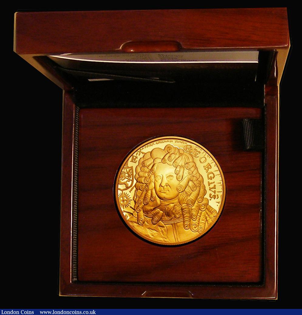 London Coins : A178 : Lot 488 : Alderney Five Pounds 2014 300th Anniversary of the Coronation of George I Gold Proof FDC in the Roya...