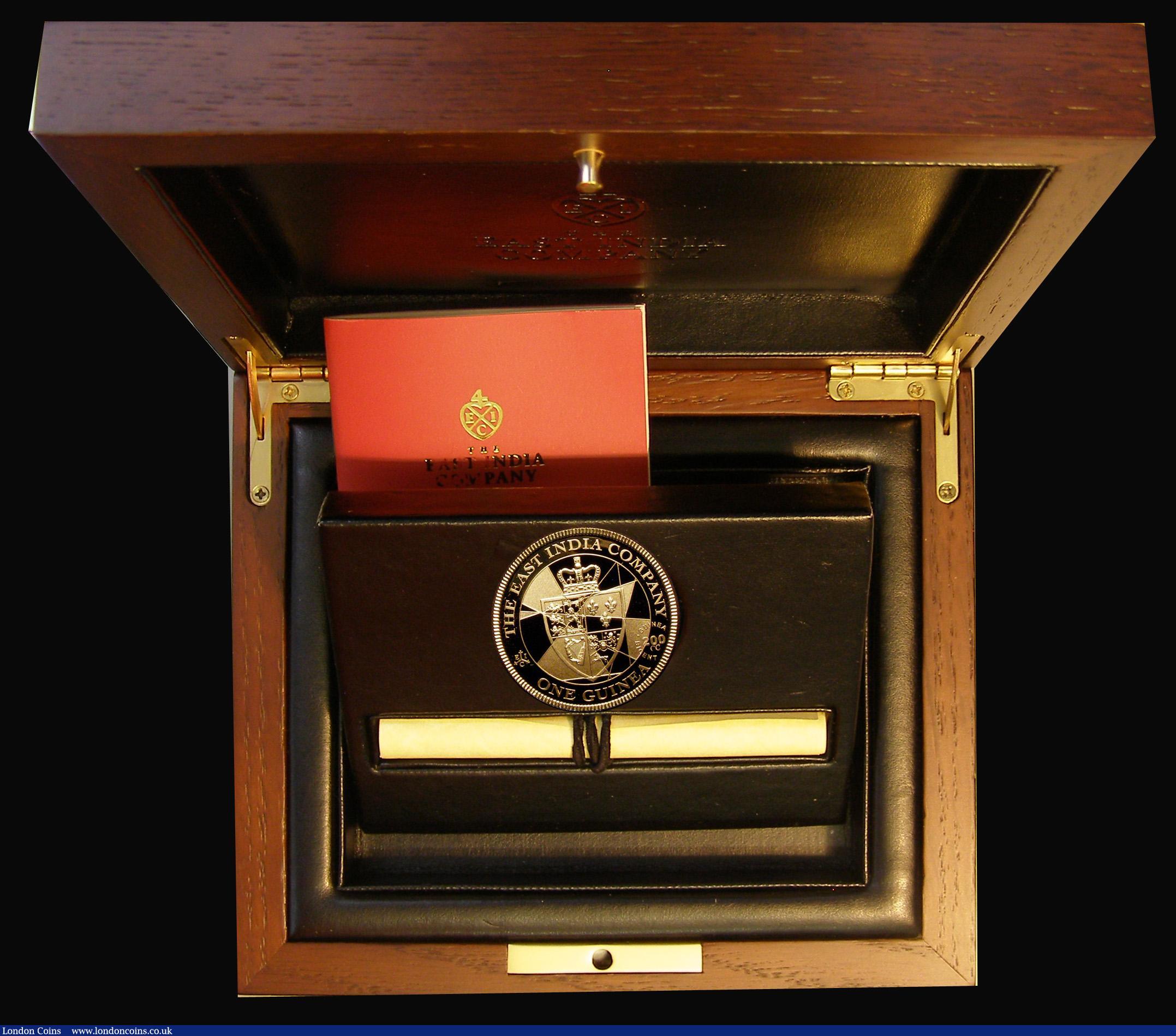 London Coins : A178 : Lot 543 : St. Helena Guinea 2016 East India Company, Bicentenary of the end of the Guinea era Proof FDC in the...