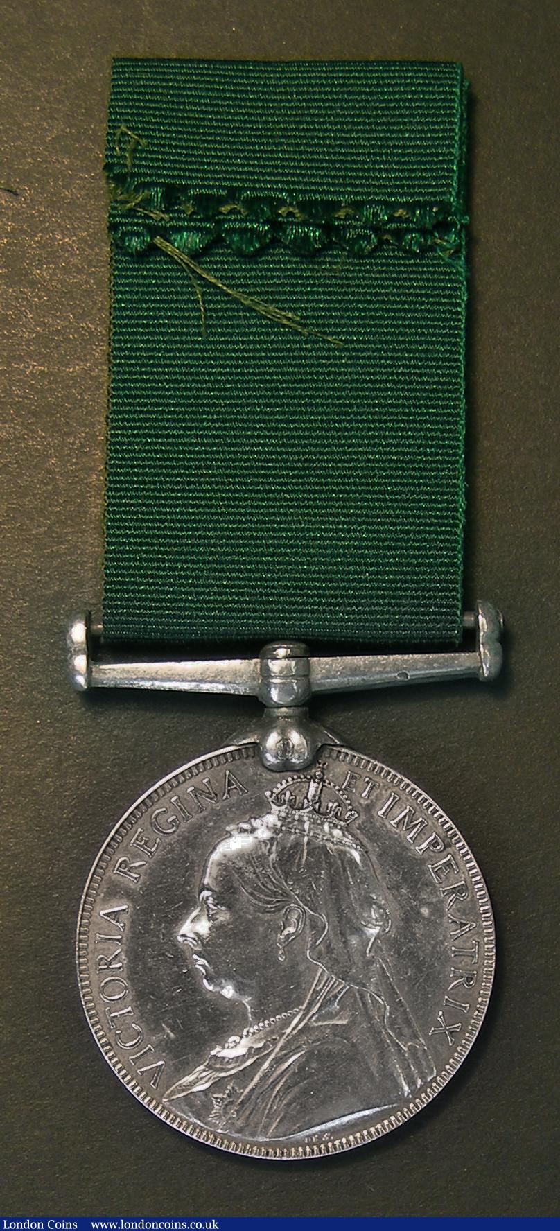London Coins : A178 : Lot 743 : Volunteer Long Service Medal, with Victoria Regina Et Imperatrix legend, awarded to Sergt. A. McKinl...