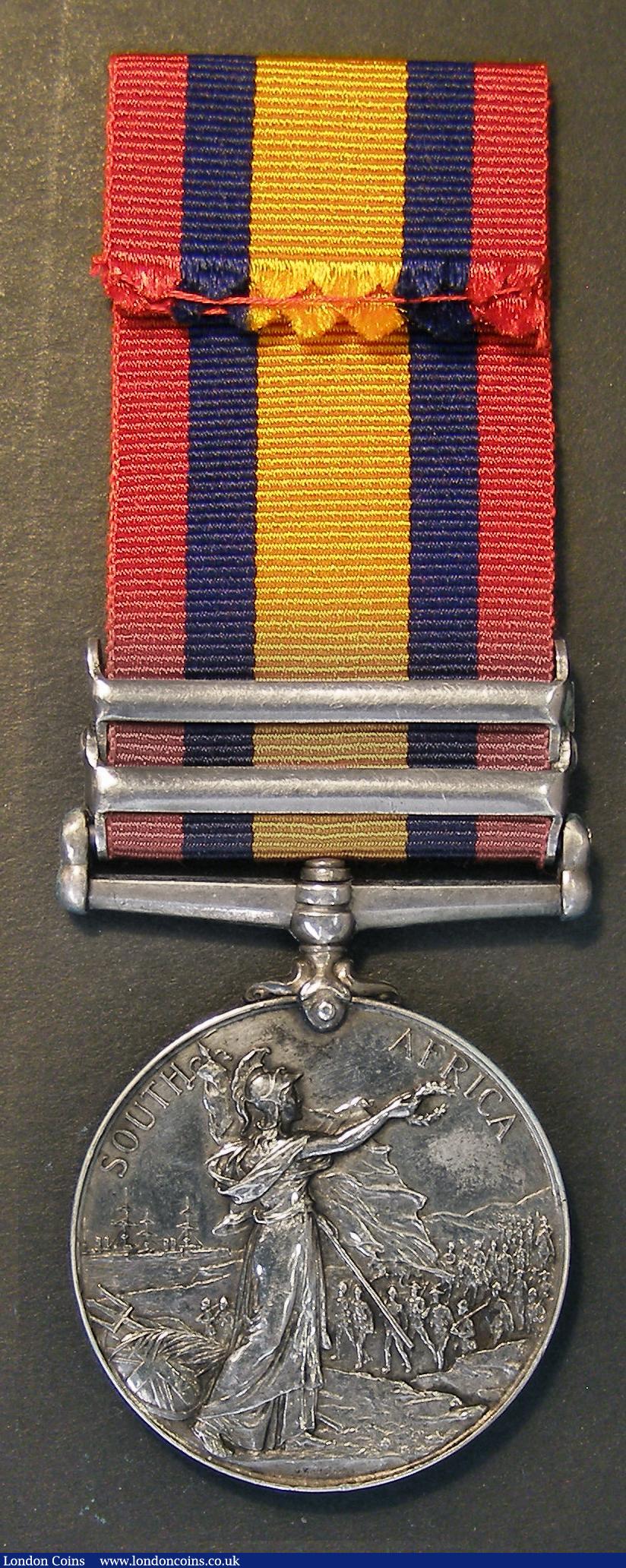 London Coins : A178 : Lot 766 : Queen's South Africa Medal, 2nd type reverse, traces of the remaining date removed by light too...