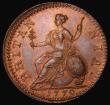 London Coins : A178 : Lot 1564 : Halfpenny 1770 Copper Proof Peck 895, Die axis upright, 12.00 grammes, UNC with traces of lustre, a ...