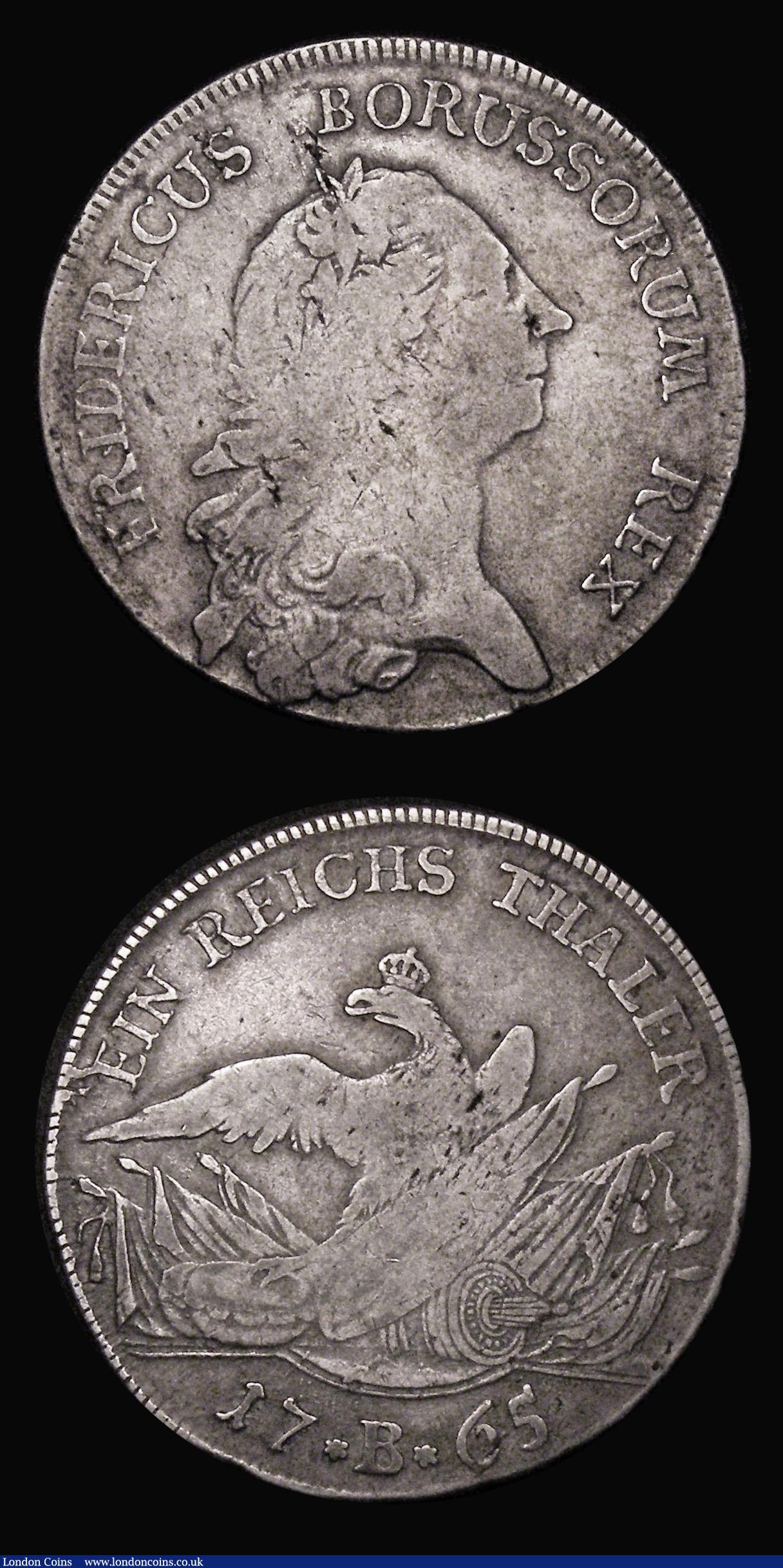 London Coins : A179 : Lot 1106 : German States (2) Bavaria Thaler 1774A KM#519.2 Fine/Good Fine the reverse with some adjustment line...