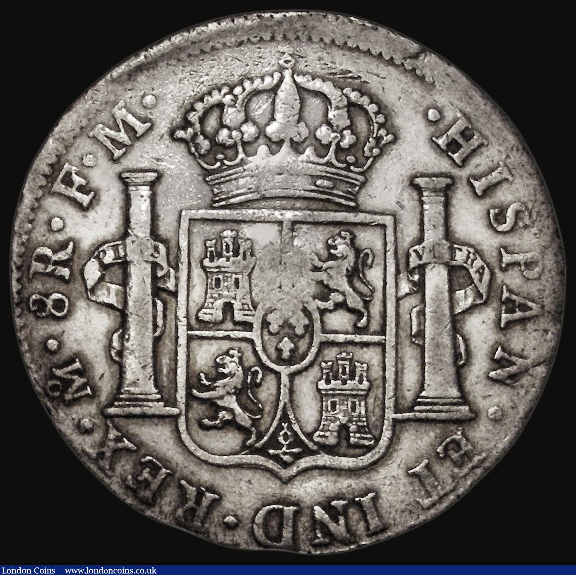 London Coins : A179 : Lot 1510 : Dollar George III Oval Countermark on a Mexico City 8 Reales 1796 FM Mo ESC 129, Bull 1852, Counterm...