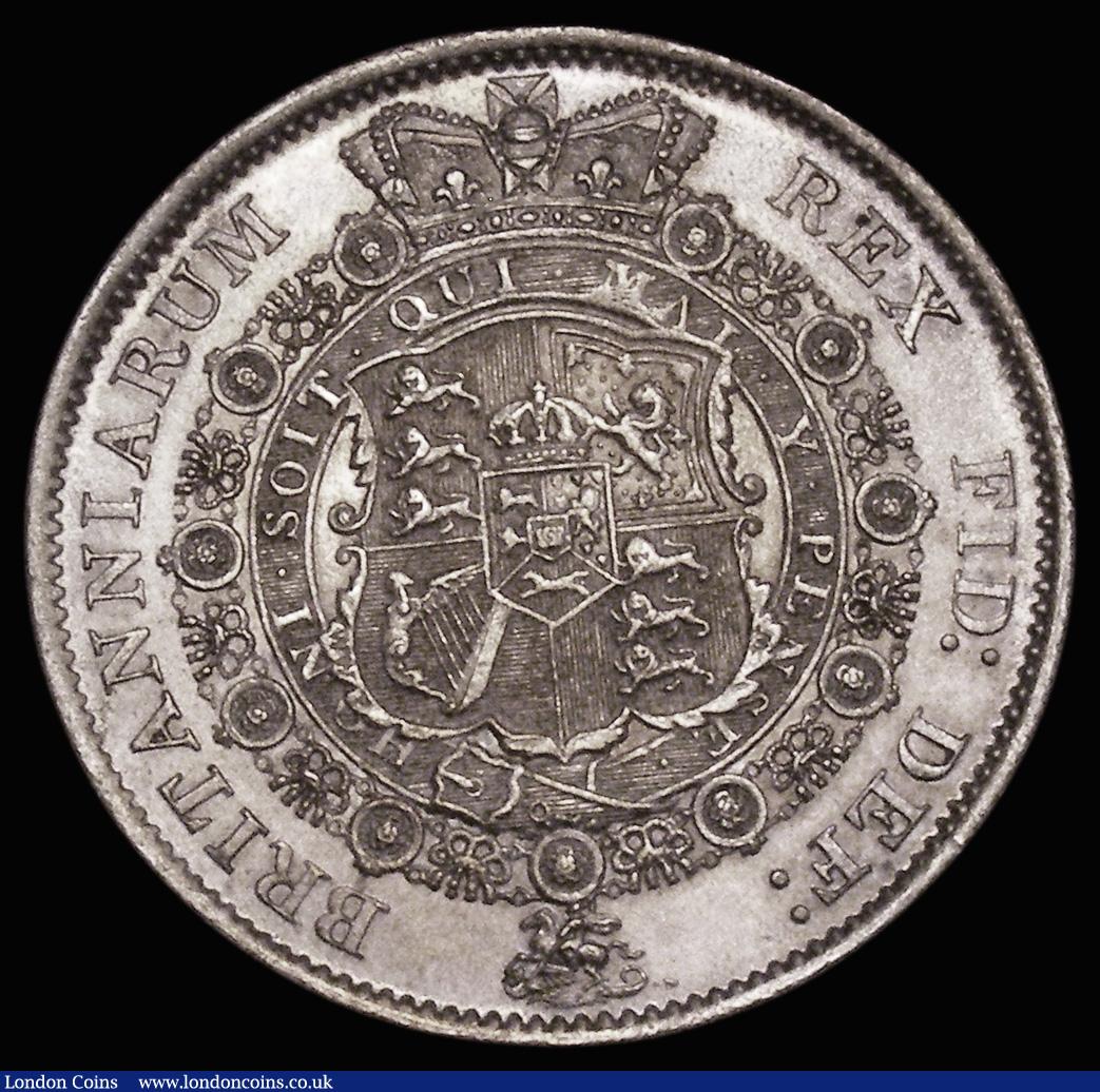 London Coins : A179 : Lot 1753 : Halfcrown 1817 Bull Head ESC 613, Bull 2086 UNC with golden tone and very light cabinet friction