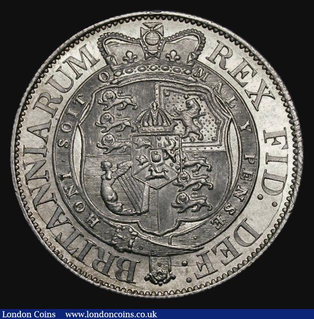 London Coins : A179 : Lot 1755 : Halfcrown 1817 Small Head ESC 618, Bull 2096 UNC with original mint lustre, a hint of golden toning ...