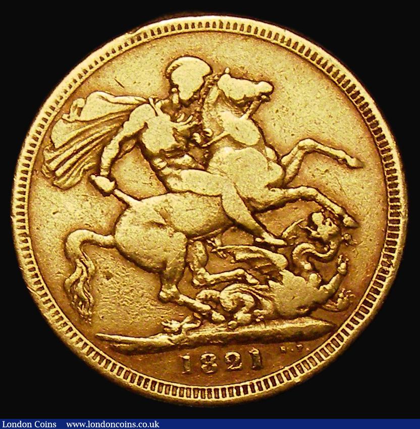 London Coins : A179 : Lot 2010 : Sovereign 1821 Marsh 5, S.3800 VG or better