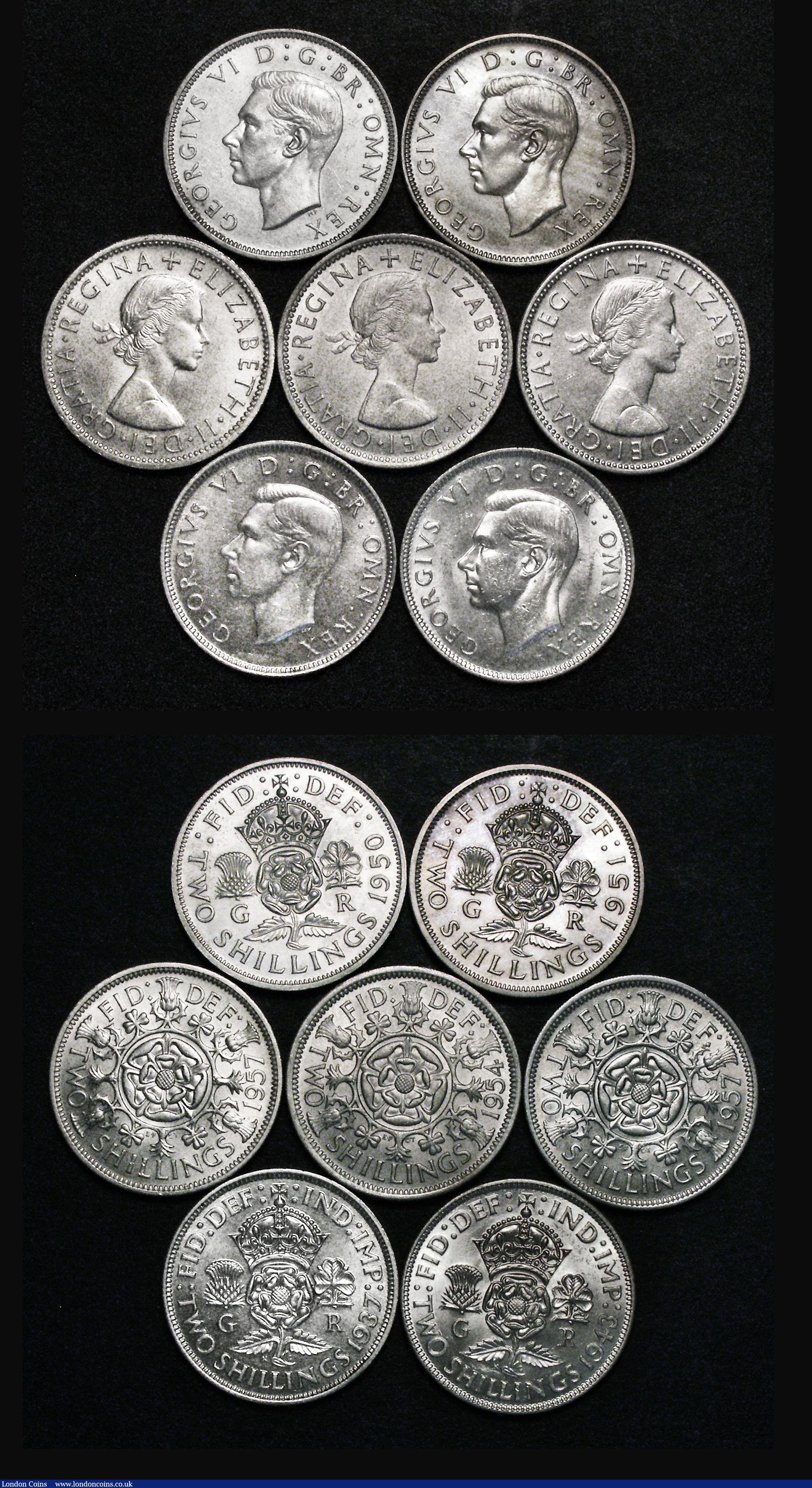 London Coins : A179 : Lot 2344 : Florins (13) 1918 (2) GVF and GVF/NEF, 1923 (2) VF/GVF and About VF/VF, 1924 Fine/Good Fine, 1931 Fi...