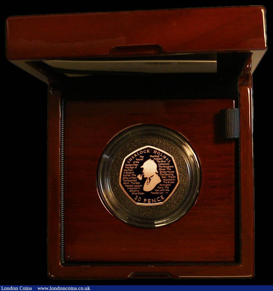 London Coins : A179 : Lot 297 : Fifty Pence 2019 A Celebration of Sherlock Holmes - 160th Anniversary of the birth of Sir Arthur Con...