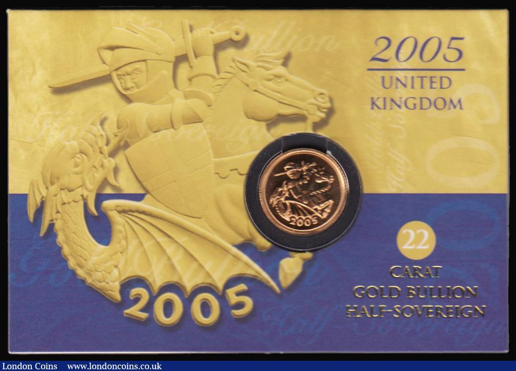London Coins : A179 : Lot 430 : Half Sovereign 2005 BU in the Royal Mint card as issued