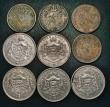 London Coins : A179 : Lot 2528 : Belgium (9) 20 Francs (5) 1931 Dutch Legend KM#102 GF/NVF, 1932 French Legend KM#101.1 Fine/Good Fin...