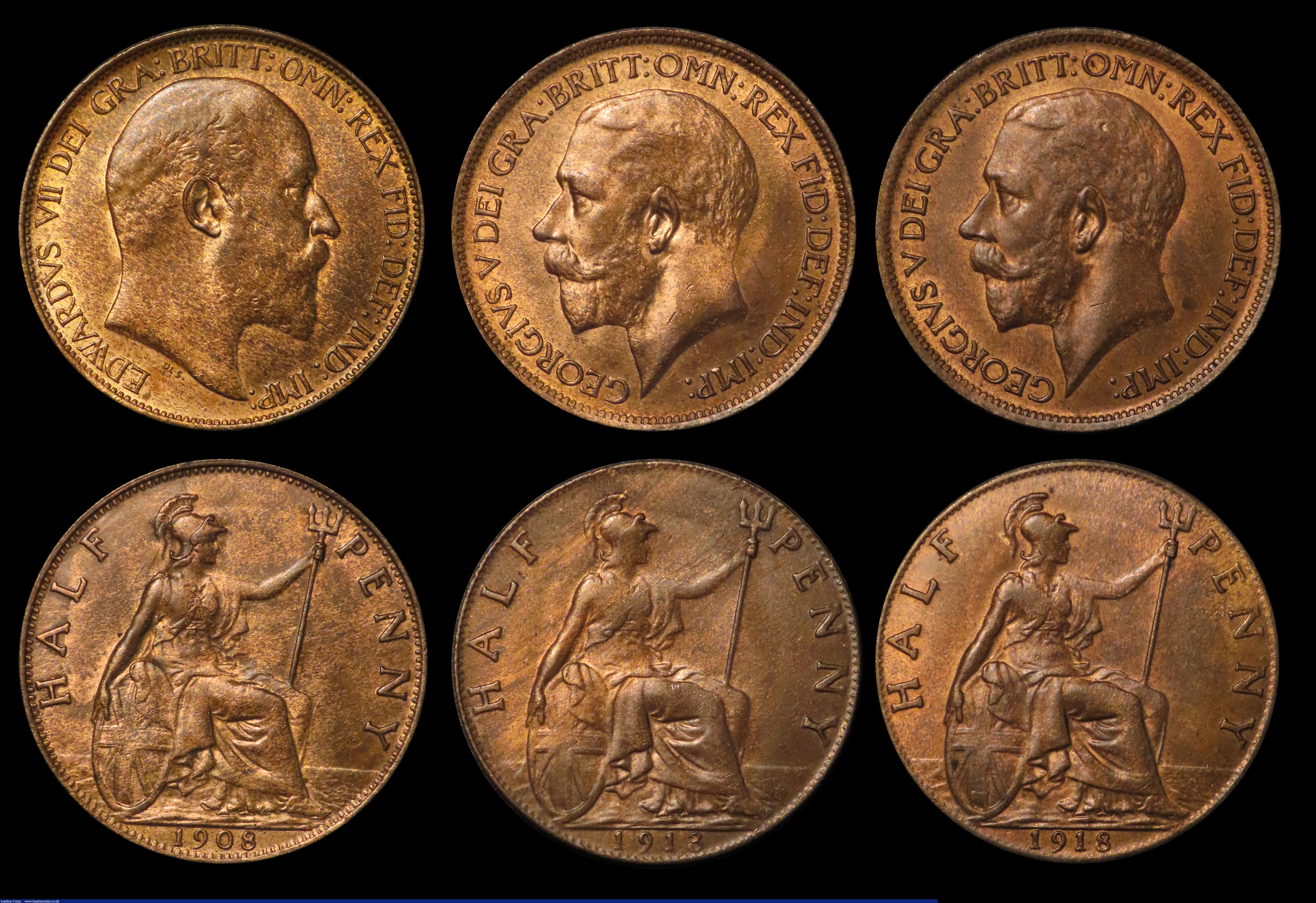 London Coins : A180 : Lot 2184 : Shillings to Halfpennies (5) comprising Shilling 1887 Jubilee Head ESC 1351, Bull 3137, Davies 982, ...